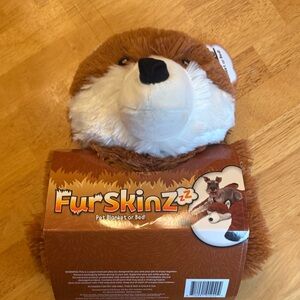 Brown and White Dog Blanket or bed Fur Skinz